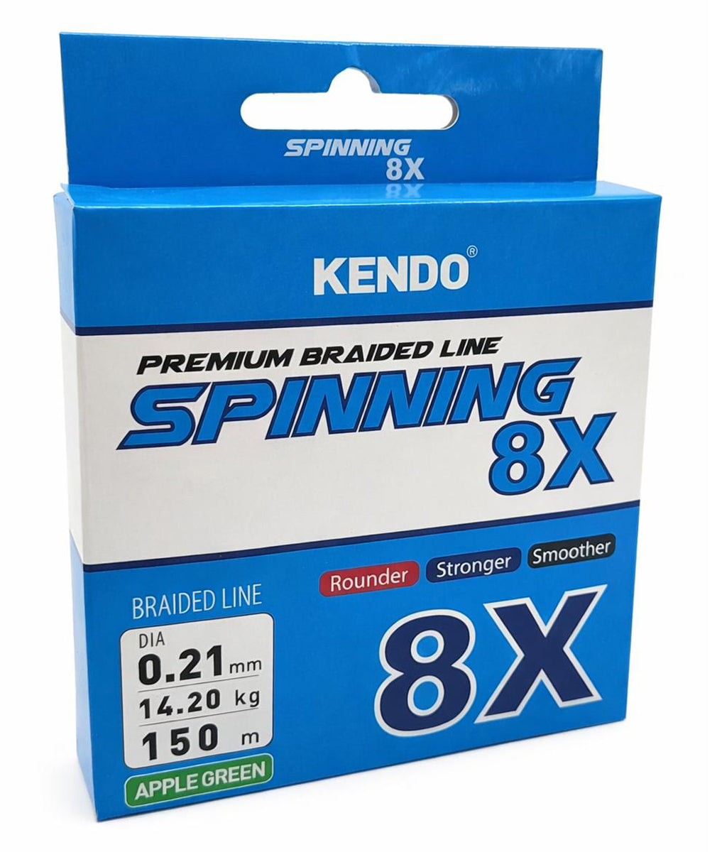 Kendo Spinning 8X Fighting 150 mt Örgü ip (Apple Green) - KENDO FISHING