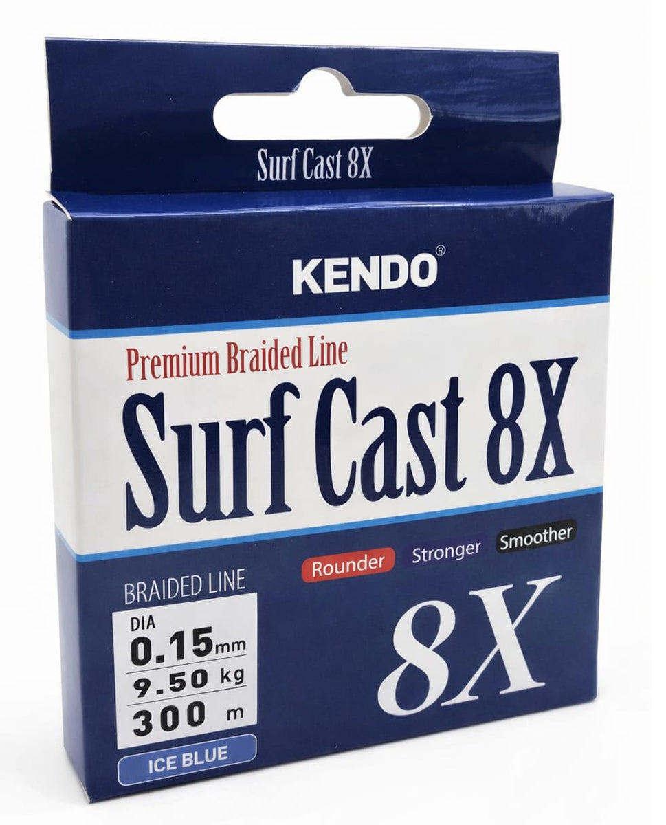 Kendo Surf Cast 8X Fighting 300 mt Örgü İp ( ICE BLUE) - KENDO FISHING
