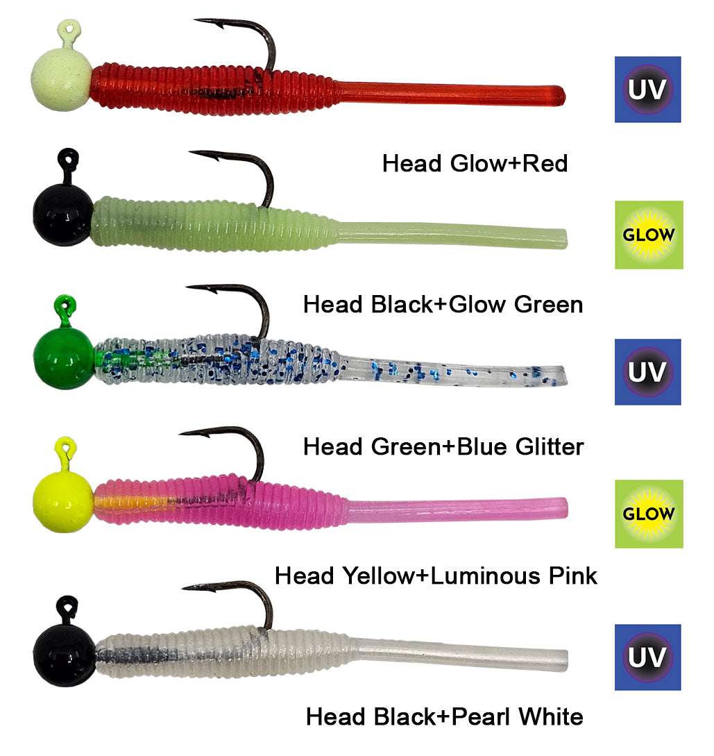 Kendo Hook Worm Jighead+Lrf Silikonu 1gr+4.5cm 5 Adet - KENDO FISHING