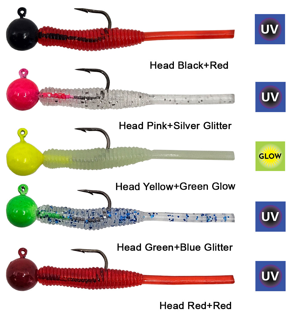 Kendo Hook Worm Jighead+Lrf Silikonu 2gr+4.5cm 5 Adet - KENDO FISHING