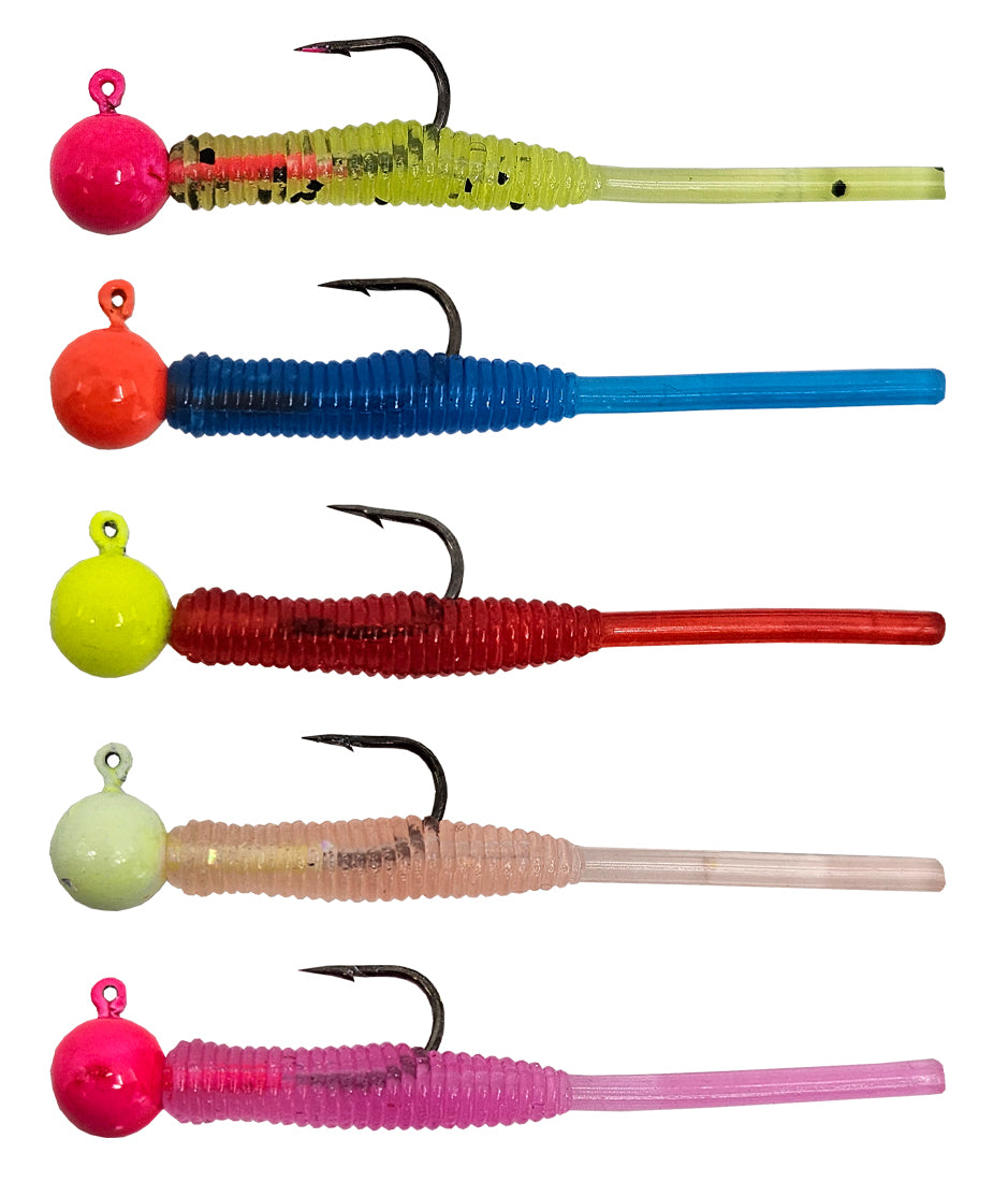 Kendo Hook Worm Jighead+Lrf Silikonu 1.5gr+4.5cm 5 Adet - KENDO FISHING