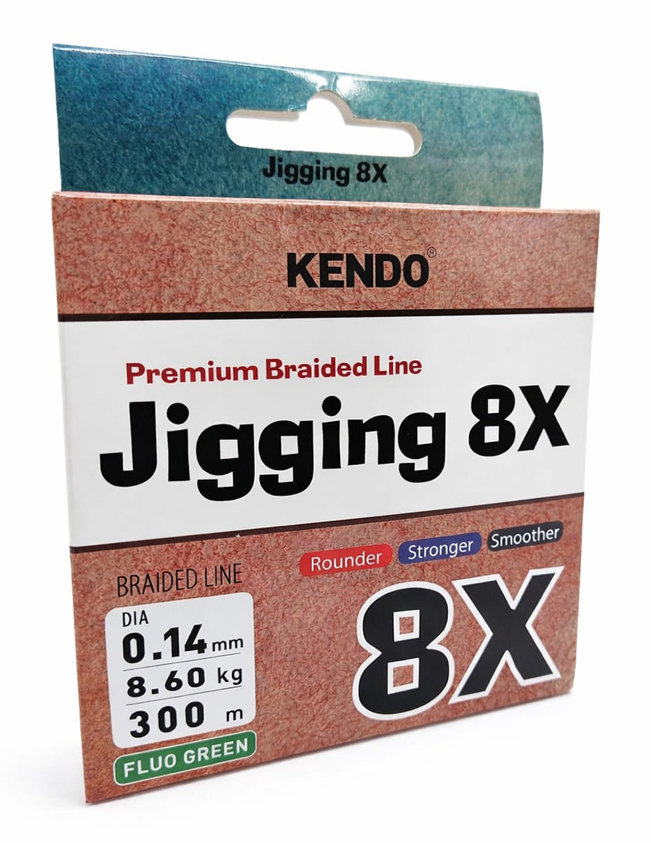 Kendo Jigging 8X Flash 300 mt Örgü İp (FLUO GREEN) - KENDO FISHING