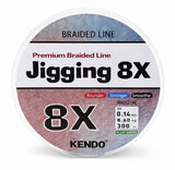 Kendo Jigging 8X Flash 300 mt Örgü İp (FLUO GREEN) - KENDO FISHING