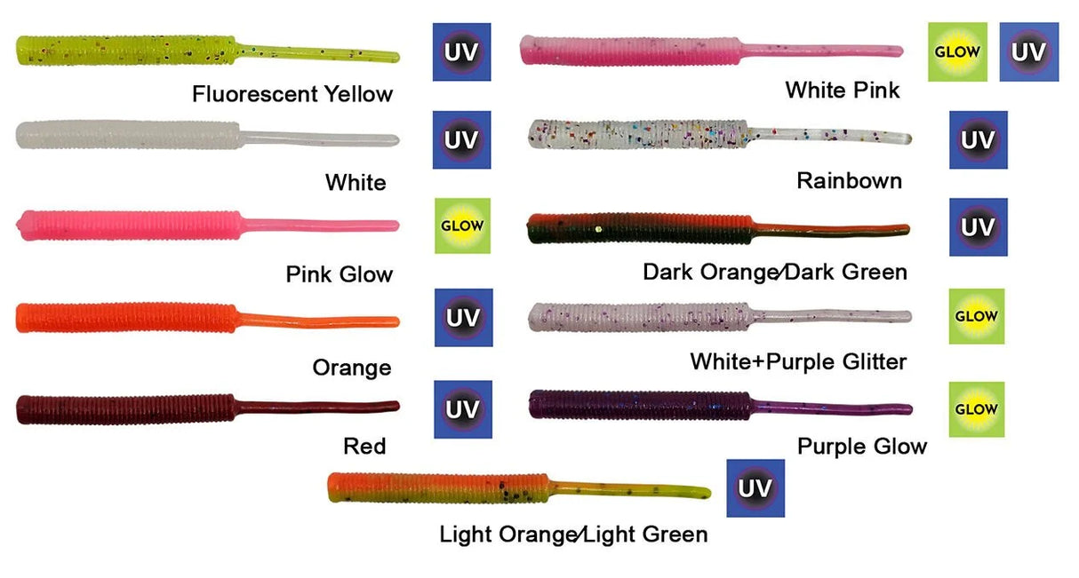 Kendo Fire Worm Lrf Silikonu 5cm 18 Adet - KENDO FISHING