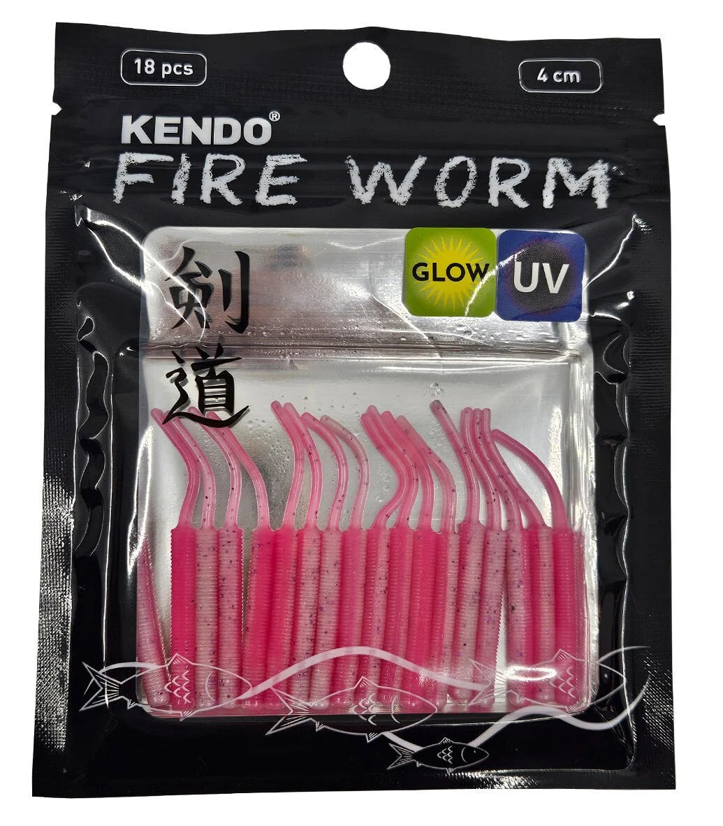 Kendo Fire Worm Lrf Silikonu 5cm 18 Adet - KENDO FISHING