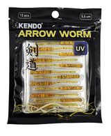 Kendo Arrow Worm Lrf Silikonu 5,5cm 12 Adet - KENDO FISHING