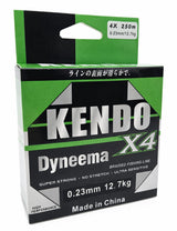Kendo Dynema 4 Örgü 250Mt (Green) - KENDO FISHING