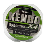 Kendo Dynema 4 Örgü 250Mt (Green) - KENDO FISHING