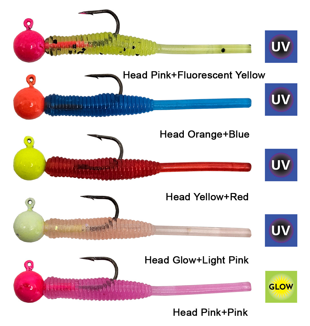 Kendo Hook Worm Jighead+Lrf Silikonu 1.5gr+4.5cm 5 Adet - KENDO FISHING