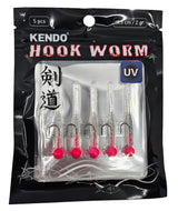 Kendo Hook Worm Jighead+Lrf Silikonu 2gr+4.5cm 5 Adet - KENDO FISHING